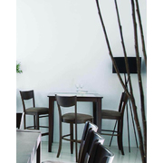 2 Chaises de bar CRESENT- cuisine/salle &agrave; manger  WENGE image pub1