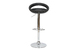 2 tabourets de bar / cuisine COMET revetement pvc noir image 3
