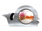 Aquarium design gris m&eacute;talilis&eacute; NEMO
