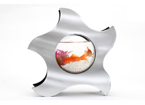 Aquarium design gris m&eacute;tallis&eacute; STAR