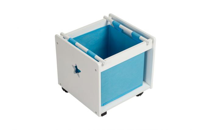Bac de rangement enfant &agrave; roulettes ETOILE