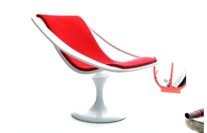 Bain de soleil design rouge et blanc SUNSET