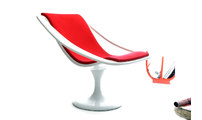 Bain de soleil design rouge et blanc SUNSET