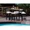 Bar de jardin r&eacute;sine tress&eacute;e CUBA