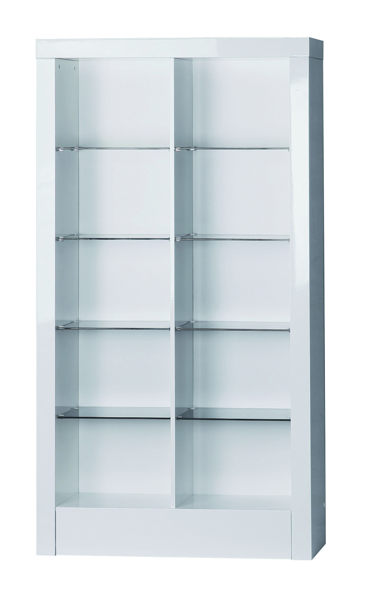 Bibiolth&egrave;que / &eacute;tag&egrave;re haute NEW LEA blanche moderne 10 niches et 1 tiroir  image 1