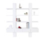Biblioth&egrave;que &eacute;tag&egrave;re design laqu&eacute;e blanche NATHAN