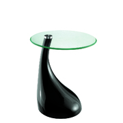Bout de canap&eacute; / gu&eacute;ridon design COURBELLA - coloris noir image pub1