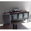 Buffet ALTON 4 portes ch&ecirc;ne malaisien /verre depoli - coloris wenge image pub1