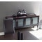 Buffet ALTON 4 portes ch&ecirc;ne malaisien /verre depoli - coloris wenge