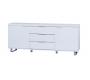 Buffet / bahut blanc  2 portes et 3 tiroirs LEA