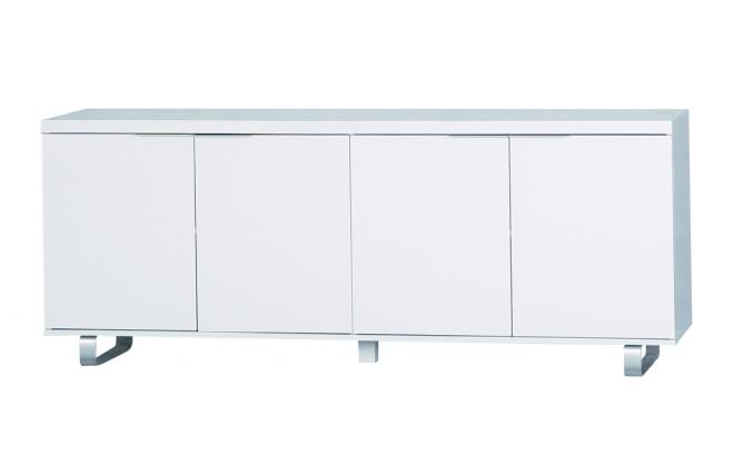Buffet / bahut design LEA blanc 4 portes 