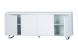 Buffet / bahut design LEA blanc 4 portes  image 2