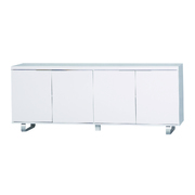 Buffet / bahut design LEA blanc 4 portes  image pub1