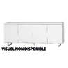 Buffet / bahut LEA design noir 4 portes  image pub1