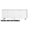 Buffet / bahut LEA design noir 4 portes  image pub1