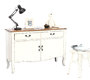 Buffet baroque blanc 2 portes 2 tiroirs ROSALA