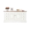 Buffet baroque blanc 2 portes SOFIA