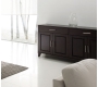 Buffet bas IRIS en ch&ecirc;ne malaisien - 4 portes, 2 tiroirs, coloris wenge