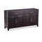 Buffet bas IRIS en ch&ecirc;ne malaisien - 4 portes, 2 tiroirs, coloris wenge