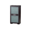 Buffet bas ISA 2 portes Verre D&eacute;poli - ch&ecirc;ne - coloris wenge image pub1