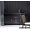 Buffet bas JAIRO 2 portes, 3 tiroirs - chene - coloris wenge