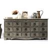 Buffet comptoir bois 17 tiroirs WINSTON