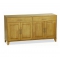 Buffet IRIS en ch&ecirc;ne malaisien - 4 portes, 2 tiroirs, coloris ch&ecirc;ne clair