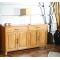 Buffet IRIS en ch&ecirc;ne malaisien - 4 portes, 2 tiroirs, coloris ch&ecirc;ne clair