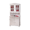Buffet vaisselier 2 portes pin blanc MILENA