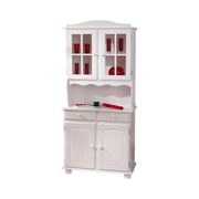 Buffet vaisselier 2 portes pin blanc MILENA