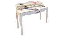 Bureau baroque blanc 1 tiroir LOUISA
