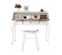 Bureau baroque bois blanc SOFIA