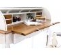 Bureau baroque bois blanc SOFIA