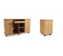 Bureau de direction Ariane caisson 3 tiroirs et meuble de rangement
