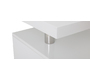 Bureau design blanc laqu&eacute; 3 tiroirs CALIX