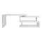 Bureau design blanc laqu&eacute; amovible MAX