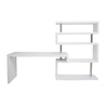Bureau design blanc laqu&eacute; amovible T-MAX
