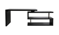 Bureau design noir laqu&eacute; amovible MAX