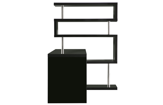 Bureau design noir laqu&eacute; amovible T-MAX