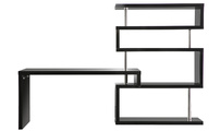 Bureau design noir laqu&eacute; amovible T-MAX