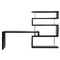 Bureau design noir laqu&eacute; amovible T-MAX