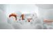 Canap&eacute; 2 places ITALIA coloris blanc et orange image 3