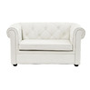 Canap&eacute; BABY CHESTERFIELD 2 places - coloris blanc image pub1
