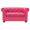 Canap&eacute; BABY CHESTERFIELD 2 places - coloris framboise image pub1