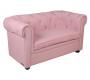 Canap&eacute; BABY CHESTERFIELD 2 places - coloris rose tendre image 1