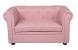 Canap&eacute; BABY CHESTERFIELD 2 places - coloris rose tendre image 2