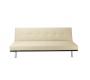 Canap&eacute; convertible beige moderne 3 places polyur&eacute;thane Phoenix