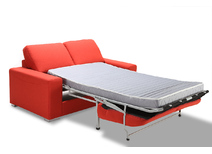 Canap&eacute; convertible design rouge RAPIDO HAMILTON