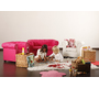 Canap&eacute; enfant 2 places framboise  -  BABY CHESTERFIELD