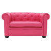 Canap&eacute; enfant 2 places framboise  -  BABY CHESTERFIELD